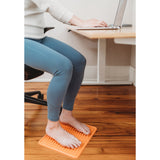 Kanjo Acupressure Foot Mat Orange PVC Plastic 10-1/2 X 13-1/2 Inch - BeHope