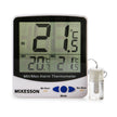 Digital Refrigerator / Freezer Thermometer with Alarm McKesson Fahrenheit / Celsius -58° to +158°F (-50° to +70°C) Glycol Bottle Probe / Internal Sensor Multiple Mounting Options Battery Operated - BeHope