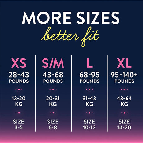 Female Youth Absorbent Underwear GoodNites® Pull On with Tear Away Seams X-Small Disposable Heavy Absorbency - BeHope