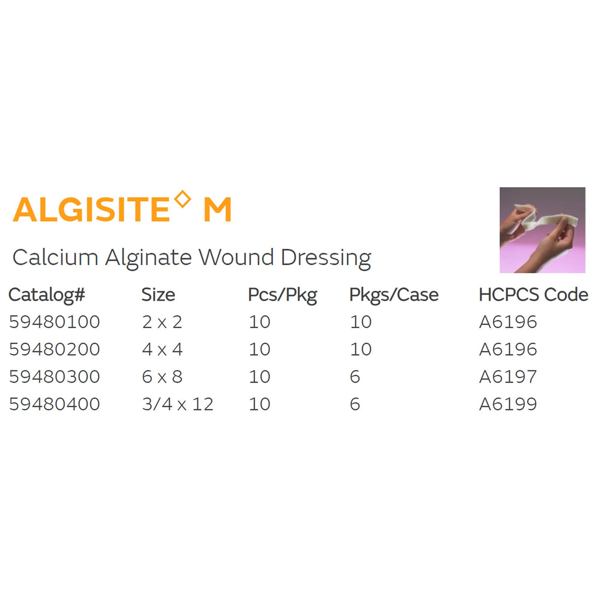 Absorbent Calcium Alginate Gel Wound Dressing Algisite M - BeHope