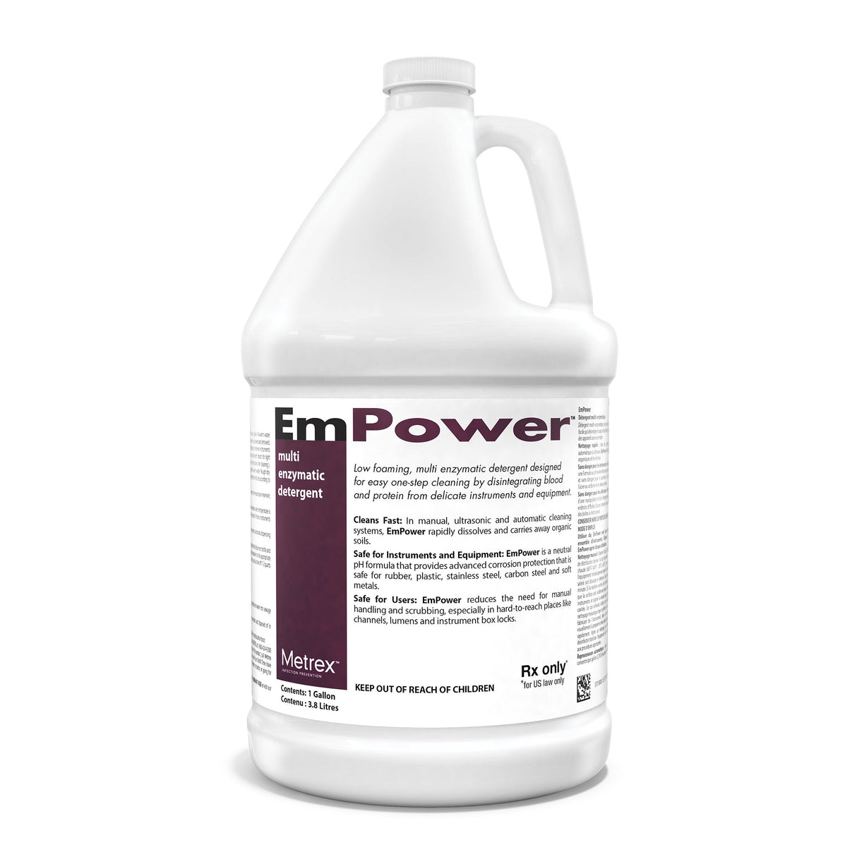 Multi-Enzymatic Instrument Detergent EmPower® Liquid Concentrate 1 gal. Jug Fresh Scent - BeHope
