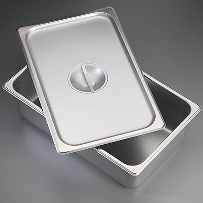 Sterilizing Tray Stainless Steel 2-1/2 X 12-3/8 X 20-3/4 Inch - BeHope