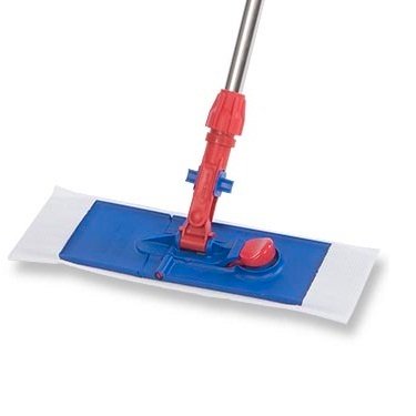 Cleanroom Wet / Dry Mop Pad Contec® MicroCinch™ White Microfiber Disposable - BeHope