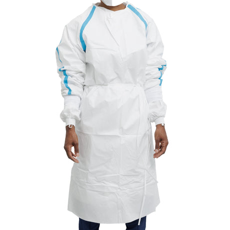 Chemotherapy Procedure Gown Contec® CritiGear™ 6X-Large / 7X-Large White NonSterile ASTM D6978-05 Disposable - BeHope