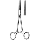 Hemostatic Forceps Sklarlite XD™ Crile 5-1/2 Inch Length OR / Surgical Grade German Stainless Steel NonSterile Locking Finger Ring Handle Straight Extra Delicate, Serrated Tips - BeHope