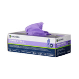 Exam Glove Purple Nitrile® Medium NonSterile Nitrile Standard Cuff Length Textured Fingertips Purple Chemo Tested - BeHope