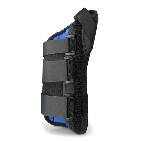 Wrist Brace with Abducted Thumb McKesson Aluminum / Foam / Spandex / Plastic Left Hand Black Large - BeHope