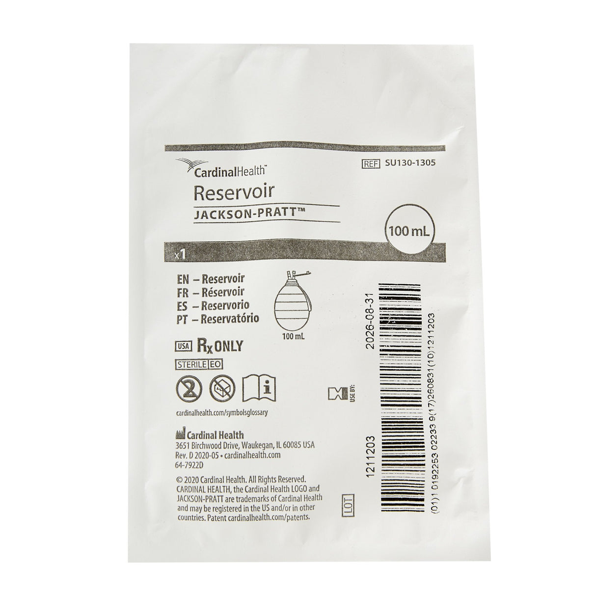 Jackson-Pratt® Bulb Evacuator Wound Drainage Reservoir - BeHope