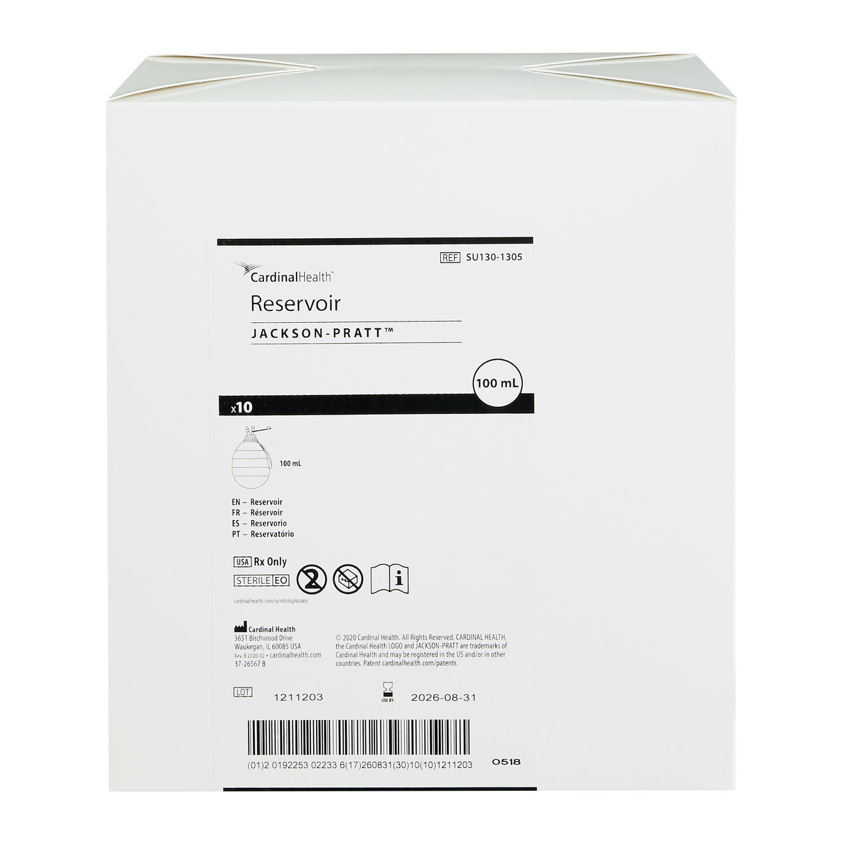 Jackson-Pratt® Bulb Evacuator Wound Drainage Reservoir - BeHope