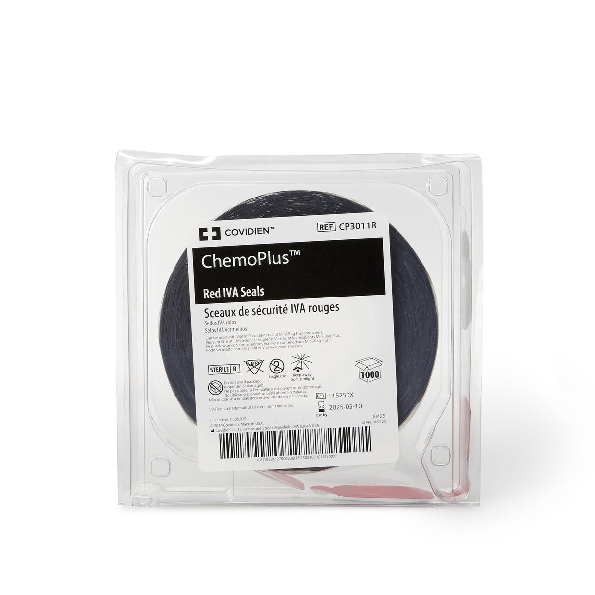 IVA Security Seal ChemoPlus™ Red, Sterile - BeHope