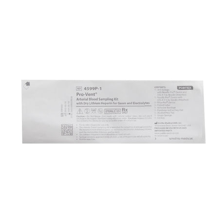 Arterial Blood Gas Kit Pro-vent® Plus Luer Lock for Precise Blood Gas Collection - BeHope