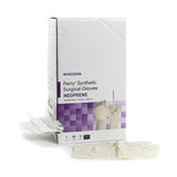 Surgical Glove McKesson Perry® Synthetic Surgical Gloves Size 8 Sterile Polychloroprene Standard Cuff Length Smooth Cream Chemo Tested - BeHope