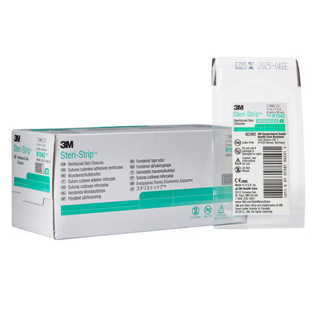 Skin Closure Strip Steri-Strip™ 1/4 X 1-1/2 Inch Nonwoven Material Reinforced Strip White - BeHope