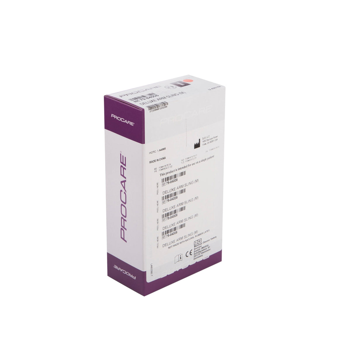 Arm Sling with Shoulder Pad Procare® Deluxe D-Ring / Hook and Loop Strap Closure Medium - BeHope