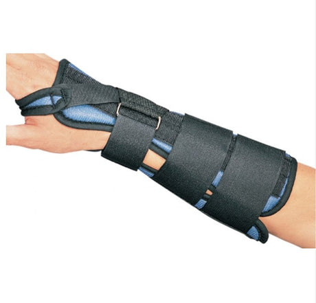 Wrist Brace ProCare® Aluminum / Foam / Tricot Right Hand Black X-Large - BeHope