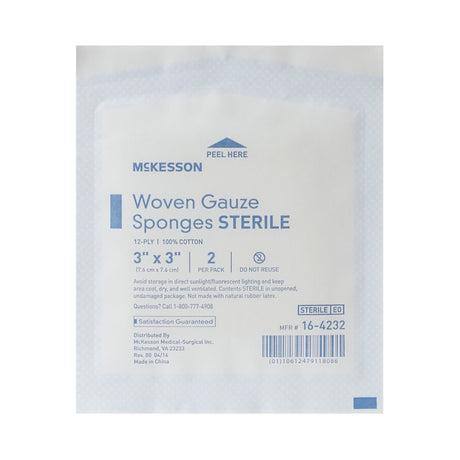 Gauze Sponge Mckesson Sterile for Wound Dressing and Cleaning - BeHope