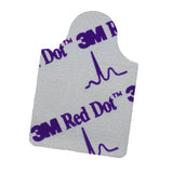 ECG Resting Electrode 3M™ Red Dot™ Tab Connector Conductive Adhesive Gel Adult Radiolucent 10 per Pack - BeHope