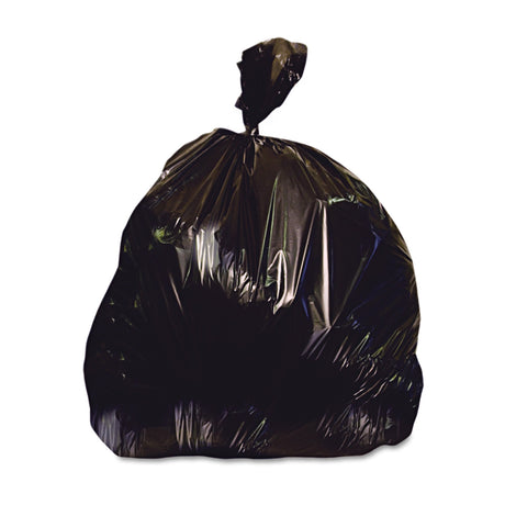 Trash Bag Heritage™ X-Liner™ 33 gal. 1.5 mil 33 X 39 Inch Black Super Heavy Duty Star Seal Bottom Flat Pack - BeHope