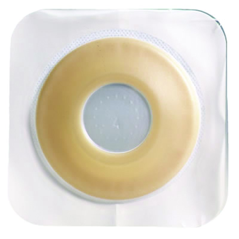 Ostomy Barrier Sur-Fit Natura® Precut, Extended Wear Durahesive® Adhesive 45 mm Flange Sur-Fit Natura® System Hydrocolloid 5/8 Inch Opening 4-1/2 X 4-1/2 Inch - BeHope