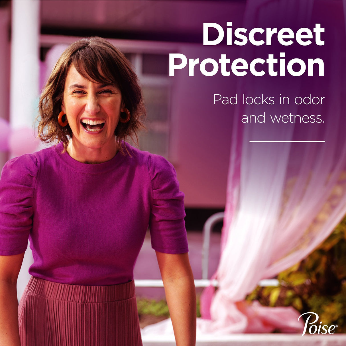 Bladder Control Pad Poise Fresh Protection 15.9 Inch Length Heavy Absorbency Sodium Polyacrylate Core One Size Fits Most