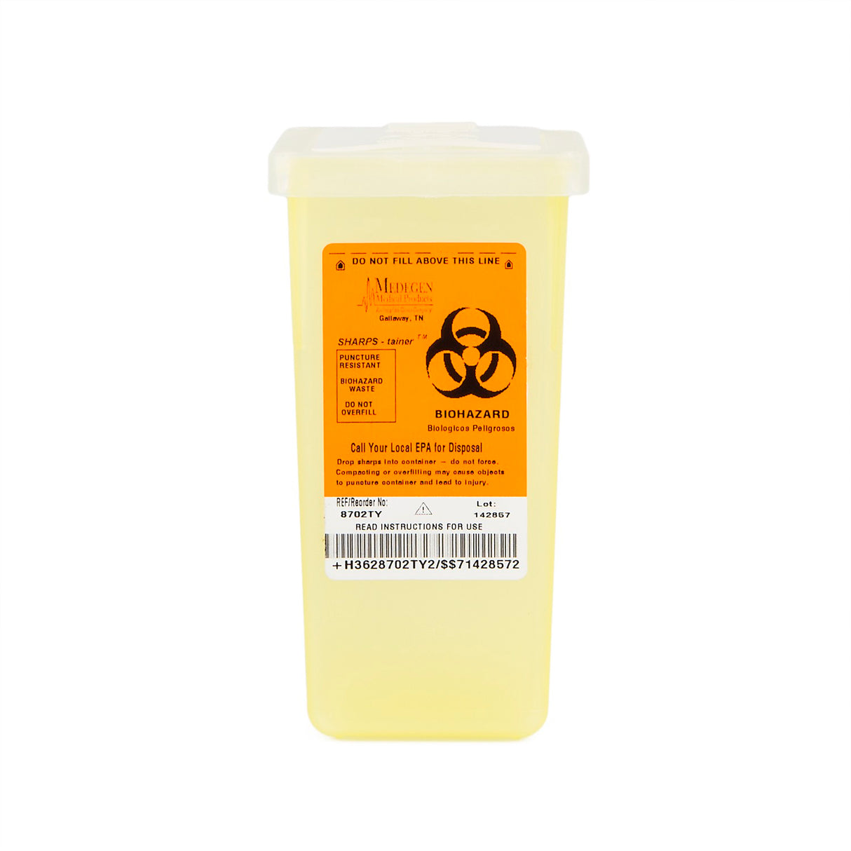 Sharps Collector 1qt (0.95l) Yellow