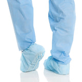Shoe Cover X-tra Traction® One Size Fits Most Shoe High Nonskid Sole Blue NonSterile - BeHope