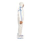 Cleanroom Coverall with Hood and Boot Covers Regular White Disposable Sterile - BeHope