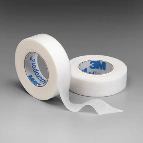Ruban chirurgical Micropore blanc 1/2 x 10 verges, boîte de 24