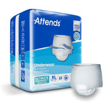 Unisex Adult Absorbent Underwear Attends® Pull On with Tear Away Seams X-Large Disposable Heavy Absorbency - BeHope