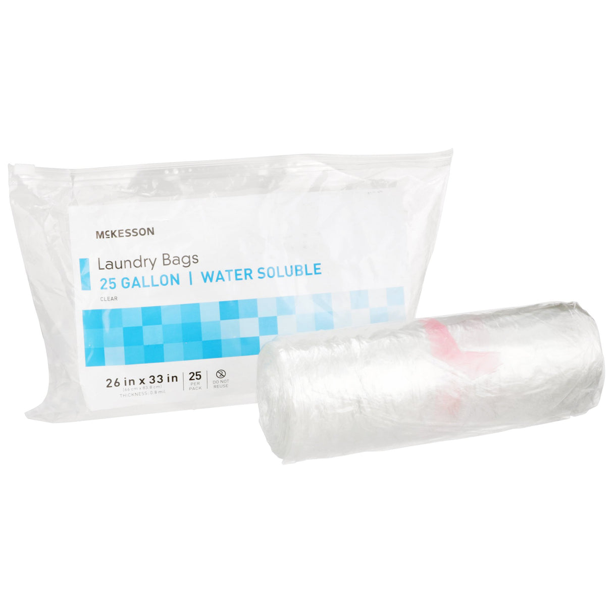 Laundry Bag McKesson Water Soluble 20 to 25 gal. Capacity 26 X 33 Inch