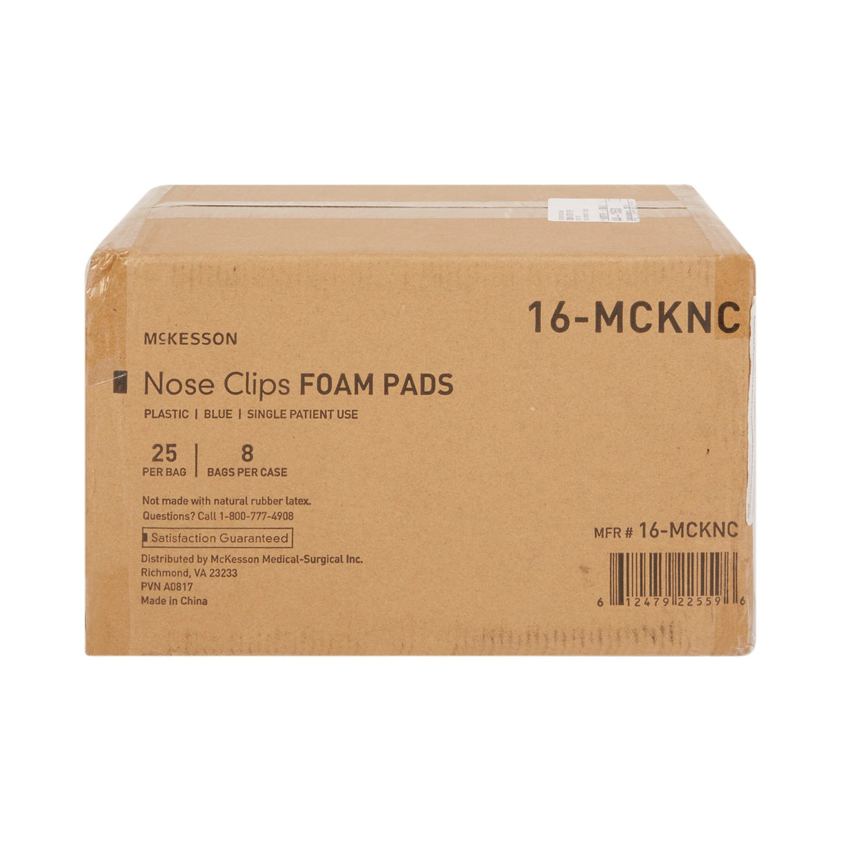 Nose Clip McKesson Foam, Disposable, Blue Plastic For Spirometer - BeHope