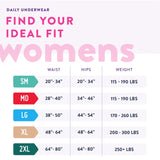 Female Adult Absorbent Underwear Prevail® Daily Underwear Pull On with Tear Away Seams 2X-Large Disposable Heavy Absorbency - BeHope