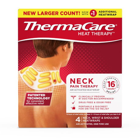 Instant Hot Patch ThermaCare® HeatWraps Neck / Shoulder / Wrist One Size Fits Most Nonwoven Material Cover Disposable - BeHope