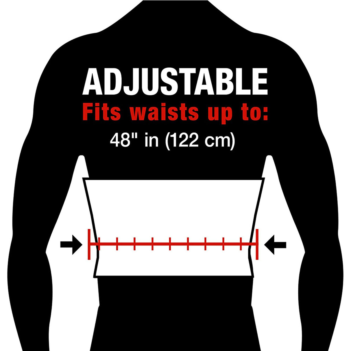 Back Support Ace™ One Size Fits Most Hook and Loop Closure Up to 48 Inch Waist Circumference Adult - BeHope
