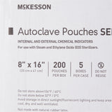 Sterilization Pouch McKesson Ethylene Oxide (EO) Gas / Steam 8 X 16 Inch Transparent Blue / White Self Seal Paper / Film - BeHope