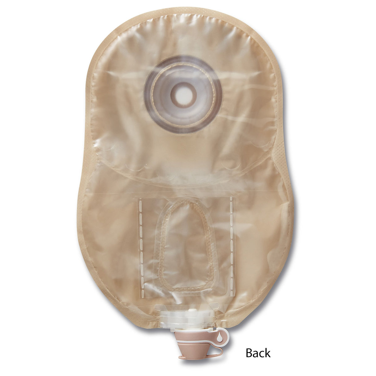 Urostomy Pouch Premier™ One-Piece System 9 Inch Length Convex, Pre-Cut 1/2 Inch Stoma Drainable - BeHope