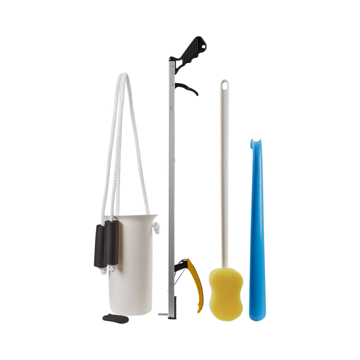 ADL Hip / Knee Equipment Kit FabLife™ Standard Reacher - 26 Inch Length / Shoehorn - 18 Inch Length - BeHope