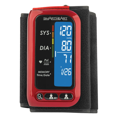 Home Automatic Digital Blood Pressure Monitor Smartheart Adult Cuff Nylon Cuff 22 to 42 cm Desk Model - BeHope