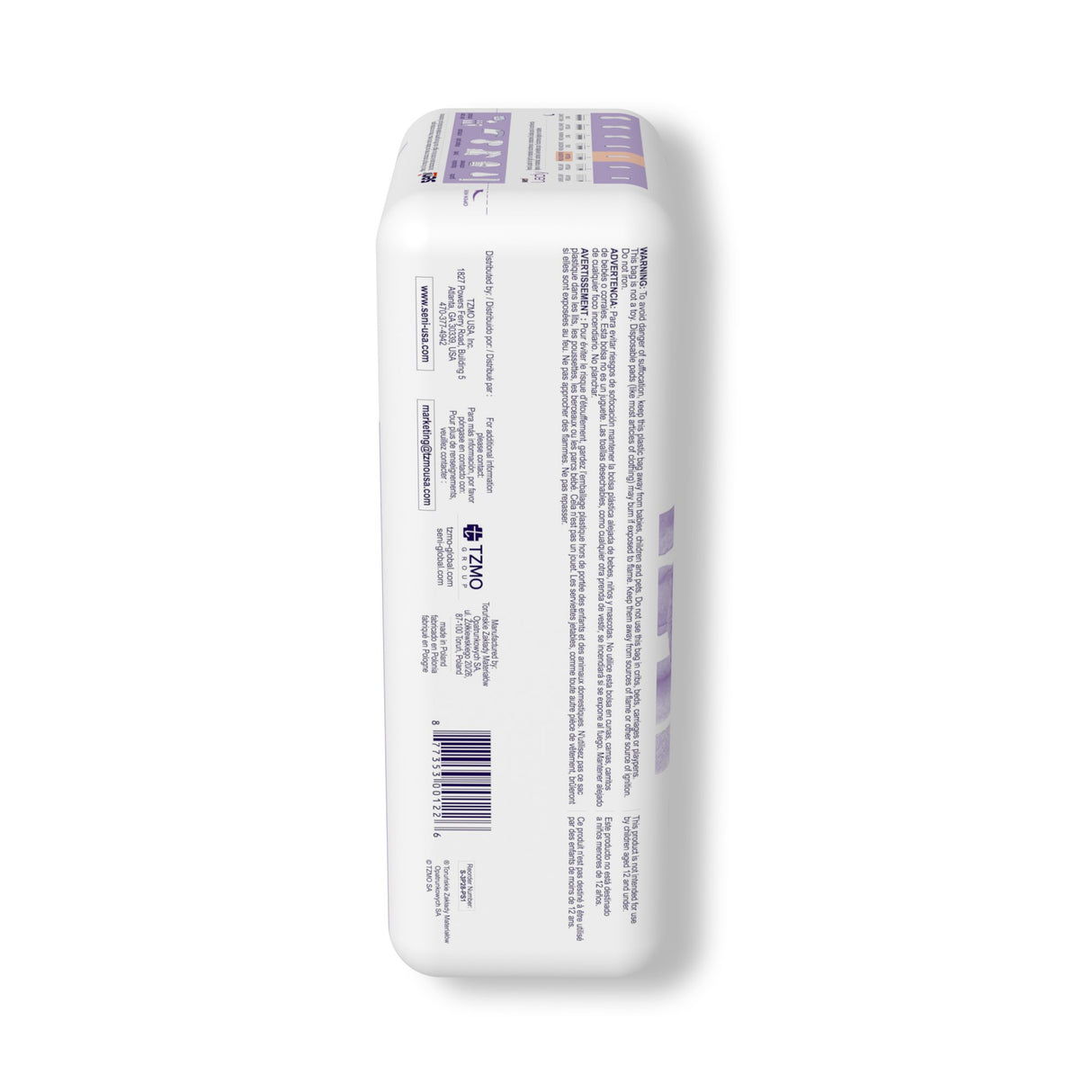 Bladder Control Pad Seni® Lady Moderate 10 Inch Length Moderate Absorbency Super Absorbent Core One Size Fits Most - BeHope