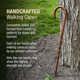 Round Handle Cane Brazos™ Twisted Wood 37 Inch Height Brown Oak - BeHope
