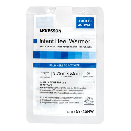 Instant Infant Heel Warmer McKesson Heel One Size Fits Most Nylon Cover / Polyethylene Disposable - BeHope