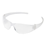 Safety Glasses Checkmate® Flexible Bayonet Temple Clear Tint Polycarbonate Lens Clear Frame Over Ear One Size Fits Most - BeHope
