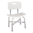 Bath Bench McKesson Without Arms Aluminum Frame With Backrest 20 Inch Seat Width 500 lbs. Weight Capacity - BeHope