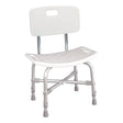 Bath Bench McKesson Without Arms Aluminum Frame With Backrest 20 Inch Seat Width 500 lbs. Weight Capacity - BeHope