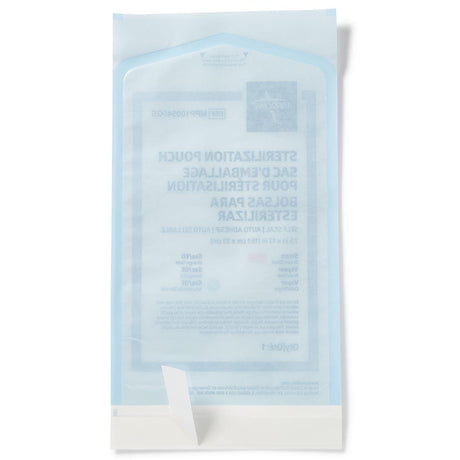 Sterilization Pouch Ethylene Oxide (EO) Gas / Steam 7-1/2 X 13 Inch Self Seal - BeHope