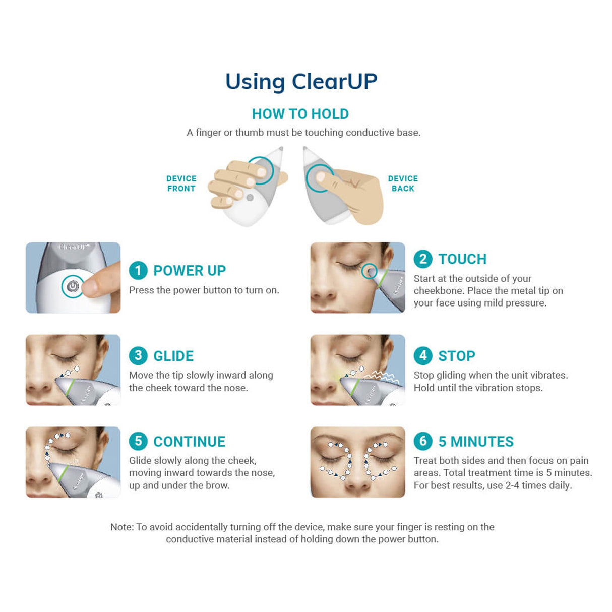 Bioelectronic Sinus Relief Device Tivic ClearUP® 2.0 - BeHope