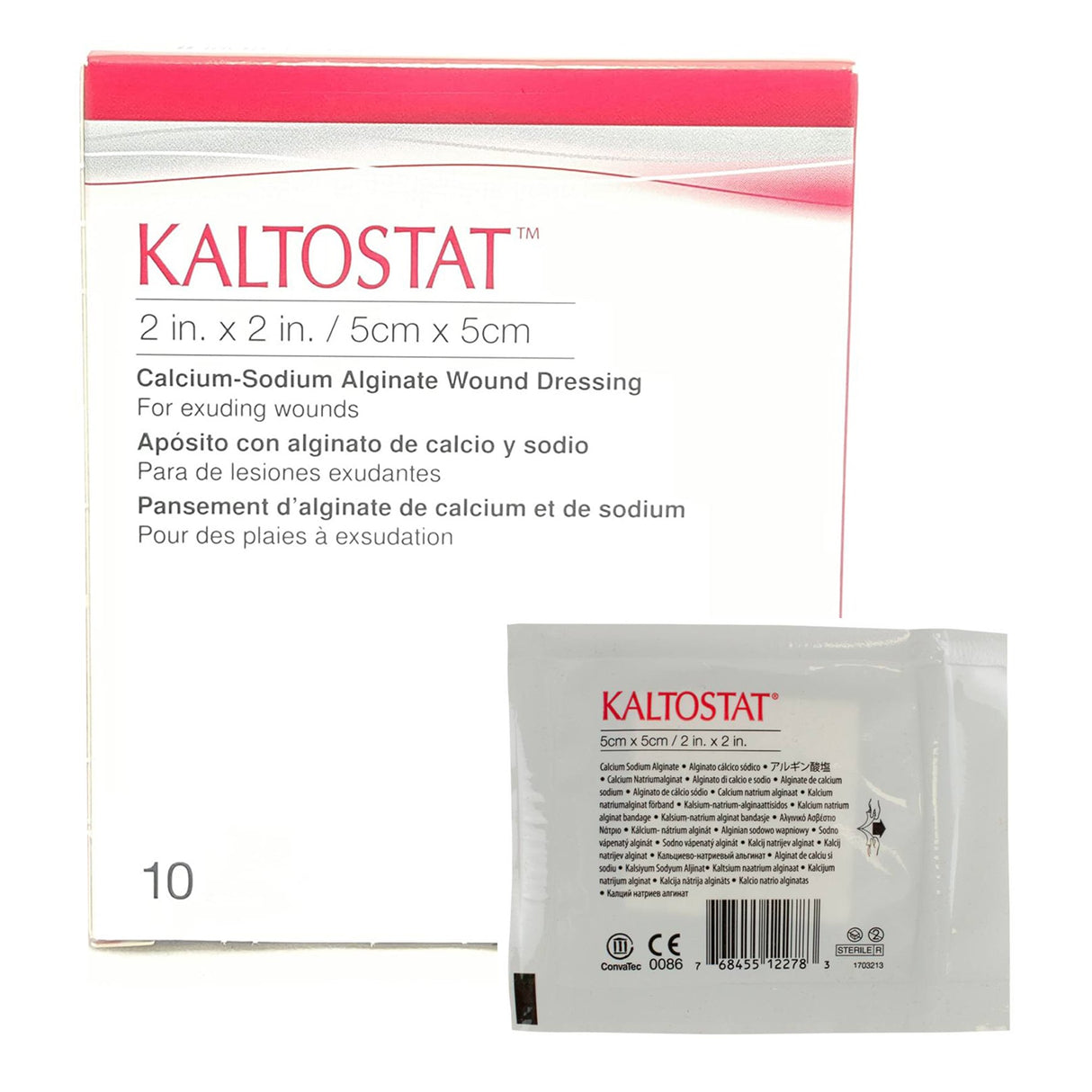 Alginate Dressing KaltostatÂ® 2 X 2 Inch Square - BeHope