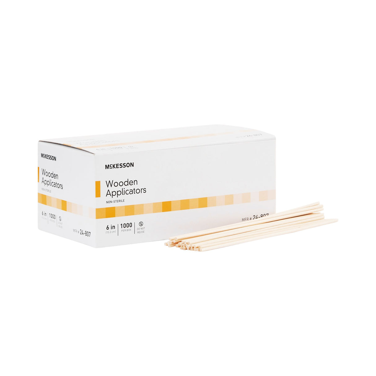 Applicator Stick McKesson Without Tip Wood Shaft 6 Inch NonSterile 1000 per Pack - BeHope