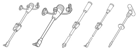 Bolus Extension Set with Cath Tip MIC-Key 24 Inch, With Cath Tip, SECUR-LOK Straight Connector and Clamp - BeHope