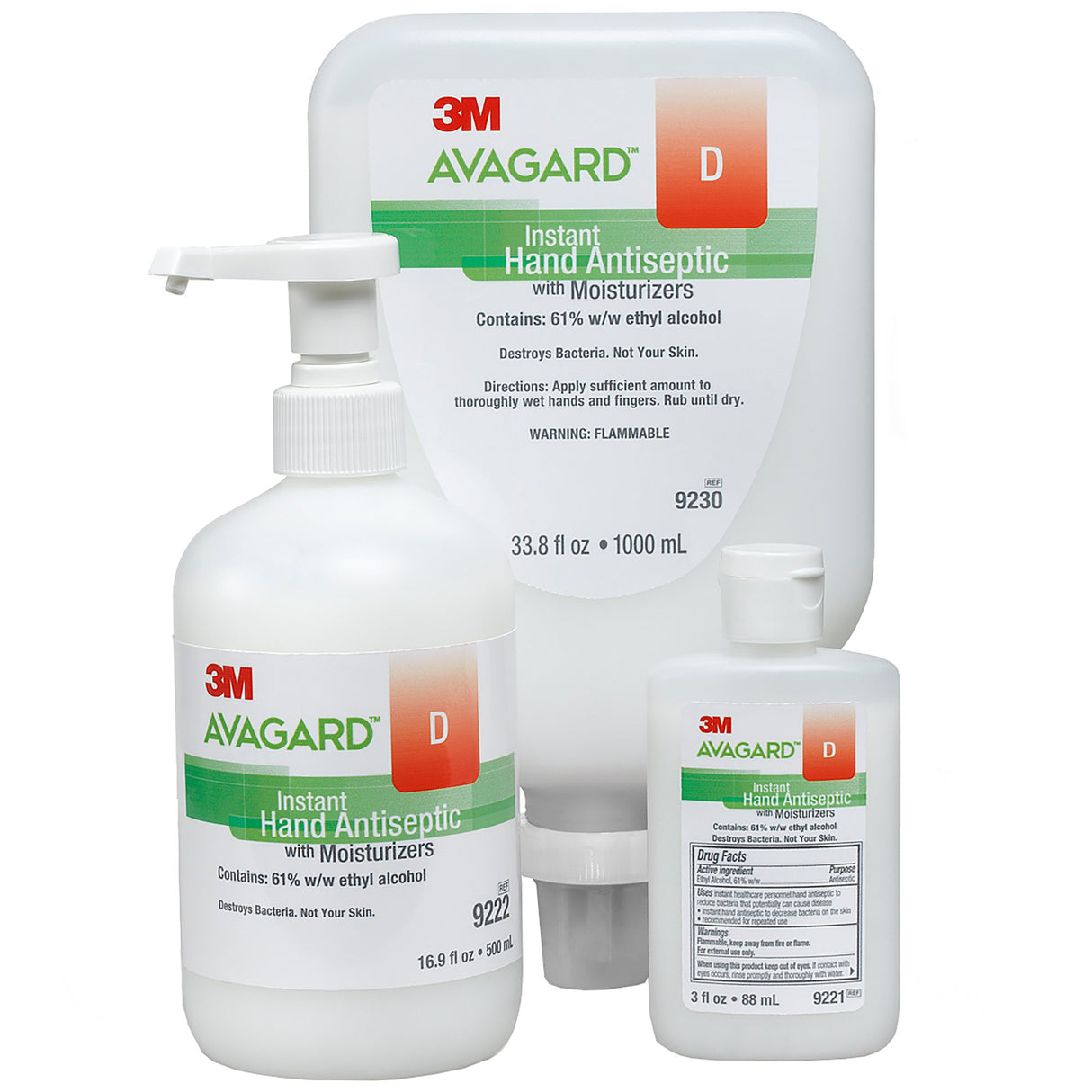 Hand Sanitizer 3M™ Avagard™ D 3 oz. Ethyl Alcohol Gel Bottle - BeHope